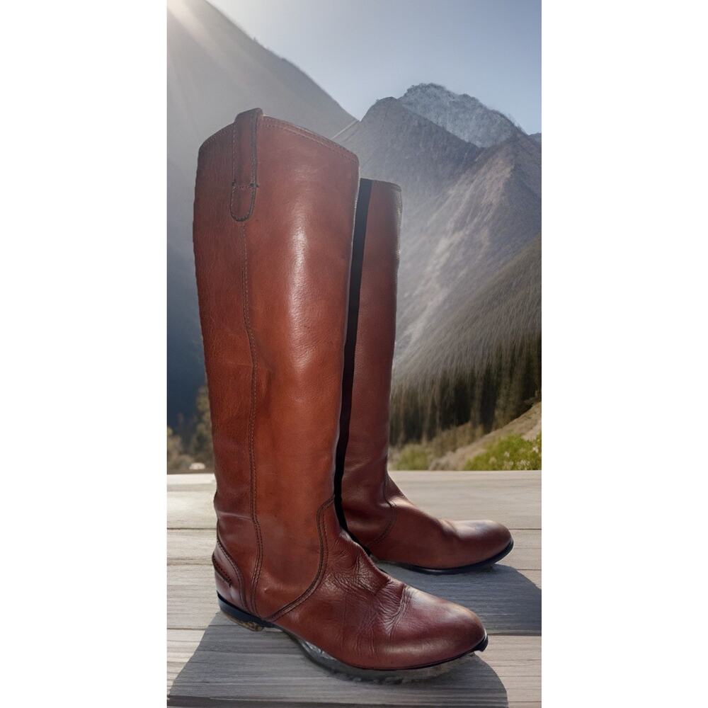 Womens Madewell 1937 Archive Leather Riding Tall Boots Sz 9 M